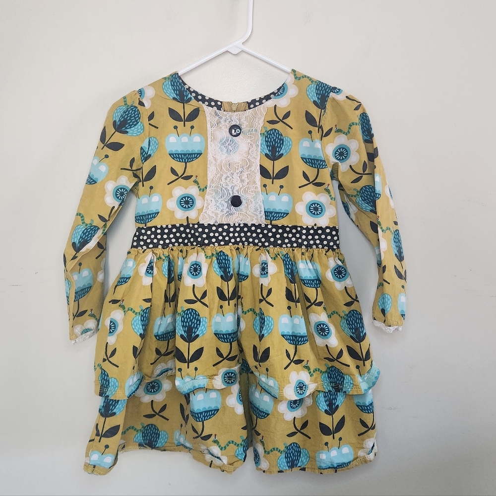 Girls Jelly The Pug Ruffle Top Sz 14